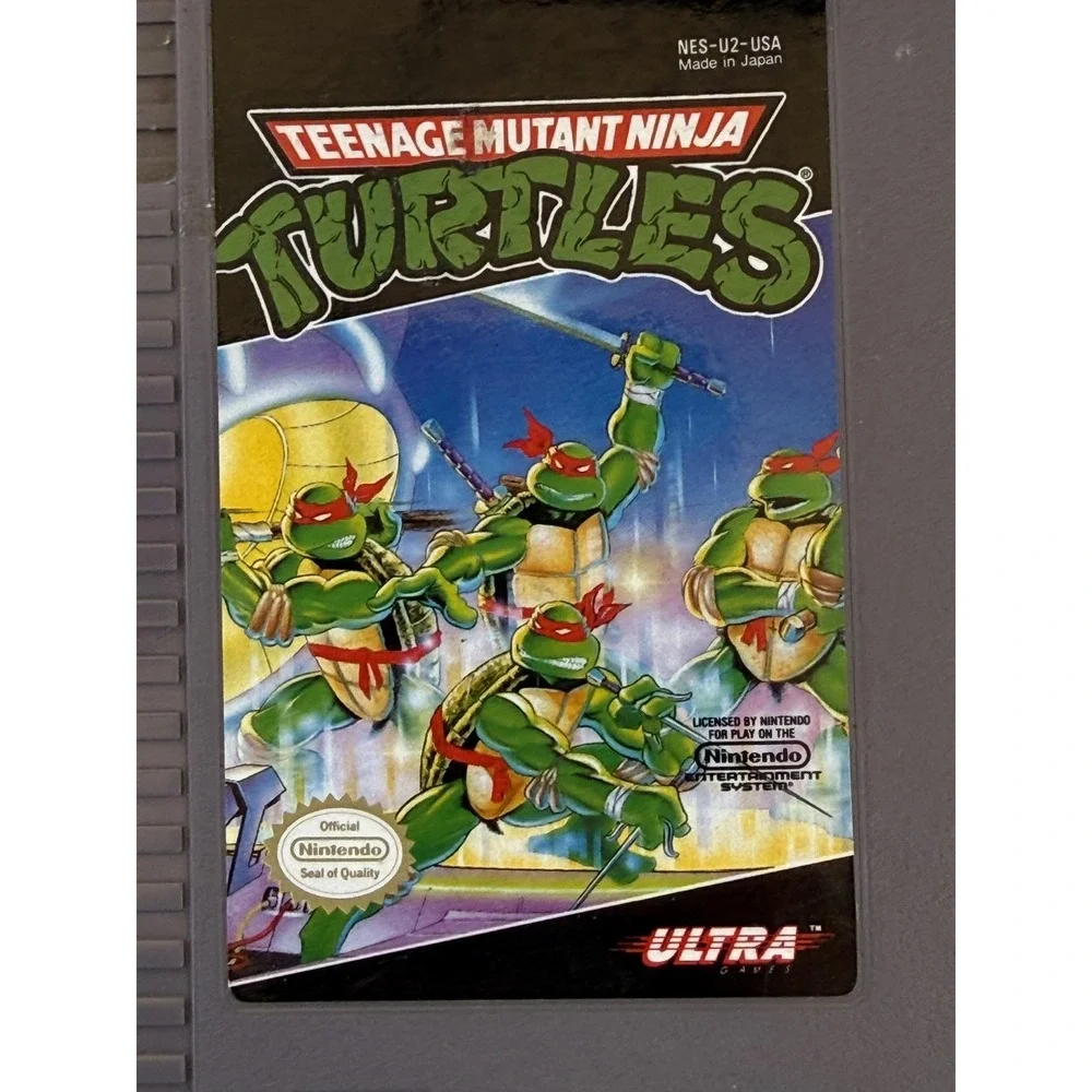 Teenage Mutant Ninja Turtles Nintendo NES Cartridge Ultra Games NTSC-U/C Action‎